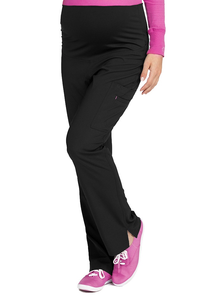 Med Couture Women's Maternity 4 Way Stretch Cargo Scrub Pant