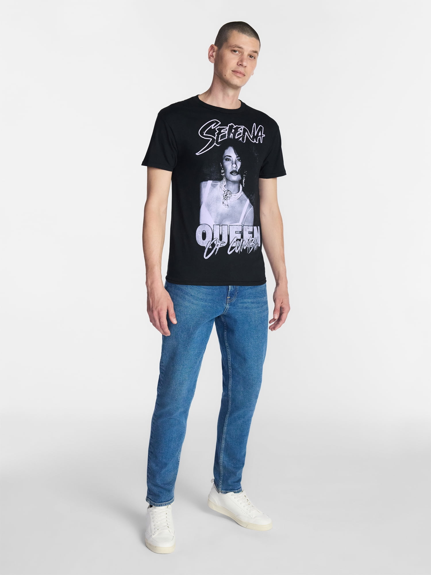 Selena Queen of Cumbia Men’s and Big Men's Cotton Graphic Tee, Sizes S-3XL