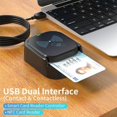 thumbnail image 2 of USB 2.0 Card Reader, Bank ATM Reporting Contact+NFC 2-in-1 Card Reader, 2 of 6