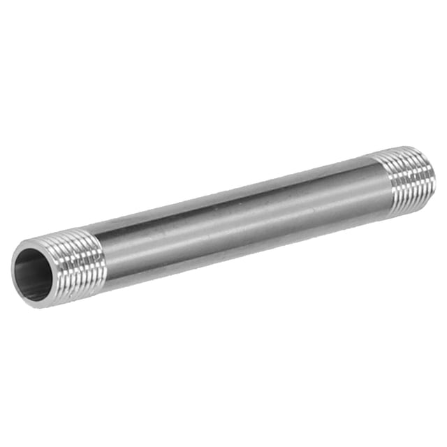 Tubo roscado, rosca macho G1/4, tubo de conexión de acero inoxidable de 10 cm, tubo de acero inoxidable diseñado a medida