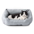 thumbnail image 6 of Vibrant Life Cat & Dog Bed, Cozy Cuddler, Grey, Small, 19" x 15", 6 of 9