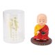 thumbnail image 1 of Estatua Cute Monk Car Ornament Solar Powered Waving Hands Monk Car Interior Display Decoración con 2 antideslizante Mats para Home Red LHCER Descripción de la referencia, 1 of 8