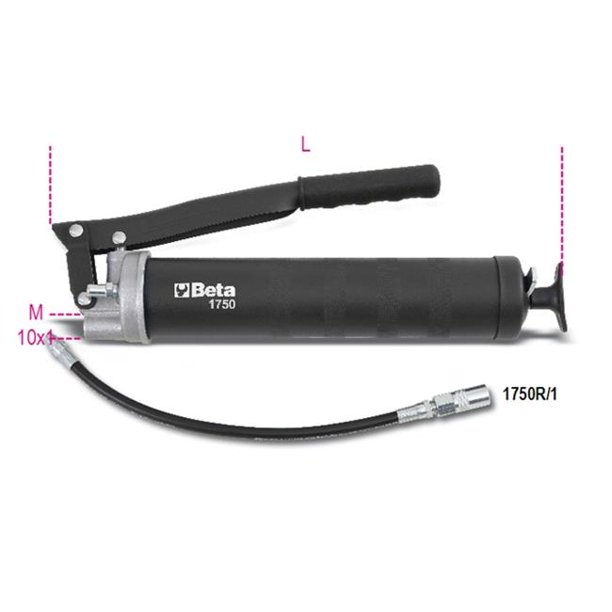 Beta Tools USA 017500500 1750 500Lever Operated Grease Guns