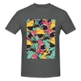 thumbnail image 4 of Bingfone Angry Shark Pattern Men'S Loose Fit Short-Sleeve Pocket T-Shirt, 4 of 7