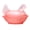 Pink White, variant on Glass Crystal Hen-Shape Candy Dishes Creative Chicken Fruit Bowl with Lid Table Decoration Dessert Plate Home Decors