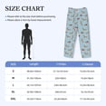 thumbnail image 4 of Vsdgher Dachshund Dog Print Mens Pajama Pants Sleep & Lounge Pants, PJ Bottoms With elastic waistb and Pockets, 4 of 5