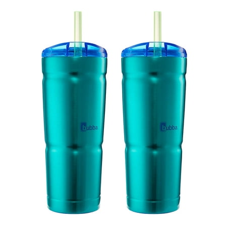 Bubba Envy S Vaccum-Insulated Stainless Steel Tumbler with Straw 2 pack, 24 oz, Island (Best Insulated Tumbler With Straw)