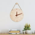 thumbnail image 3 of Reloj de pared de madera de 12 pulgadas, silencioso, decorativo, sin tictac. Estilo 5, 3 of 7