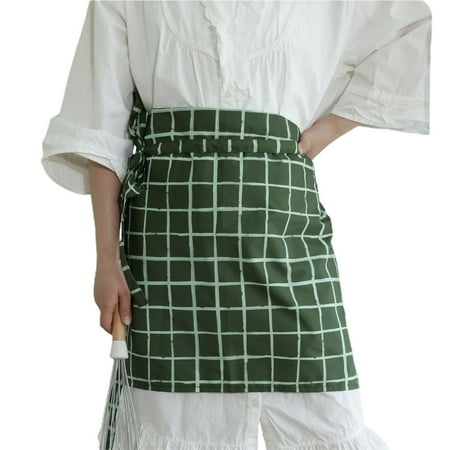 

Farfi Waist Apron with Pocket Oilproof Lightweight Flower Print Gardening Chef Cooking Apron for Dining Room (Type B)