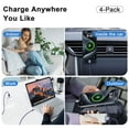 thumbnail image 7 of Type C Cable, USB C Cables Cord 6FT Hootek 4 Pack Type C Charging Cable USB Cable USB C to USB A Cord Android Cables Type C Charging Cords Phone Cables Fast charging cable for Samsung, White+Purple, 7 of 7
