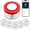 main unit+Alarms*5, variant on Smart Water Leak Detector, Water Leakage Alarm Kit: 1 Smart Siren + 2Leak Sensor, with App Alerts and 100dB Adjustable Sound, for Drip or Flooding in Kitchen Bathroom Basement (2.4G WiFi)