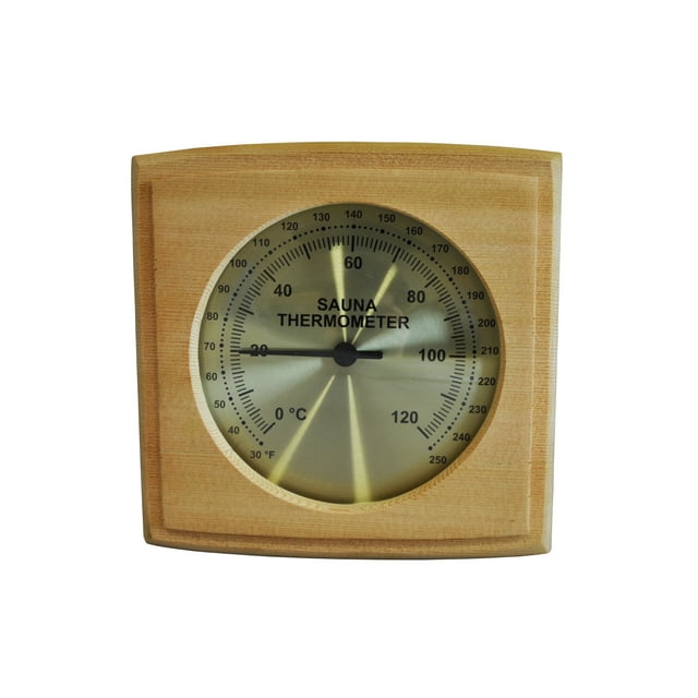 Cedar Sauna Thermometer - Wester Red Cedar - C/F