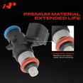 thumbnail image 3 of Inyectores de combustible A-Premium 0280158233 de 4 orificios para motor 3.6L V6, juego de 6, 3 of 9