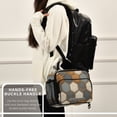 thumbnail image 6 of Football Liked Hexagonal Tile Insulated Lunch Bag Portable Cooler Bag Mommy Bag Large Capacity 6L, 6 of 9