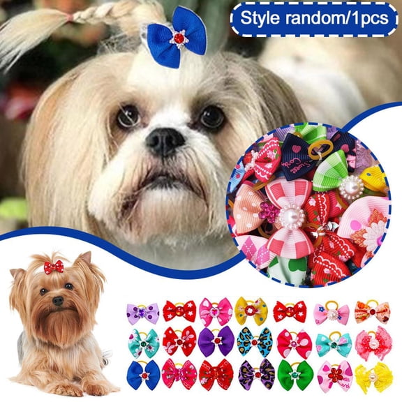 FurNest 1pcs Pet Bow Bands For Doll Dog Cat Hair Grooming Supplies W8F0 Pet E5A