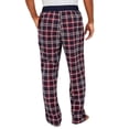 thumbnail image 4 of Nautica Men's Soft Fleece Plaid Pajama Pants, Red/Navy, Sz XL, 4 of 6