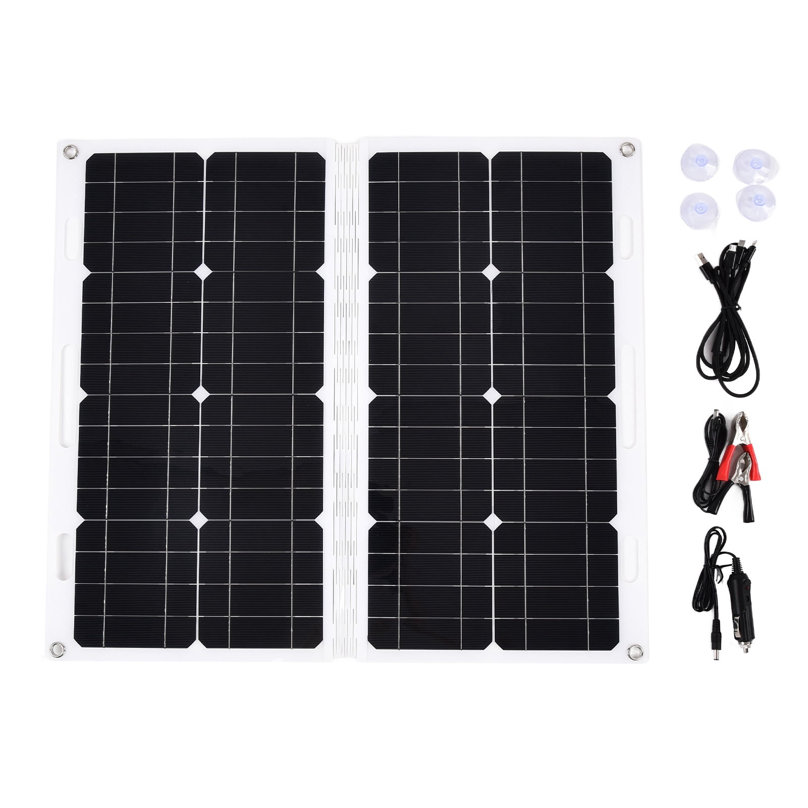 Solar Panel Kit 50W 18V Portable & Foldable, Waterproof RV & Camping Charger System, Eco-Friendly High-Efficiency Outdoor Solar Power Source, Durable & Compact Design for Off-Grid Adventures