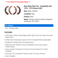 thumbnail image 2 of Rear Brake Shoe Set - Compatible with 1970 - 1973 Nissan 240Z 1971 1972, 2 of 2