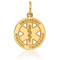thumbnail image 3 of 14K Solid Yellow Gold Emt Medical Alert Necklace Chain Pendant Charm with chain 20inch, 3 of 8