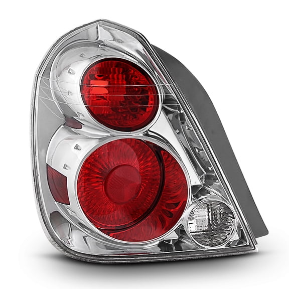 AKKON - For 05-06 Altima Sedan Chrome Clear Rear Driver Left Side Tail Light Brake Lamp Direct Replacement