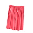 thumbnail image 2 of ylioge Pajama Shorts for Women with Pockets and Drawstring Elastic Waist Casual Solid Color Lightweight Soft-Modal Wide Leg Loungewear Pajamas Short, 2 of 5