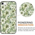 thumbnail image 2 of Print Phone Case for iPhone 8/SE 2022/7/SE 2020 4.7", Fashion Floral Aesthetic Pattern Design Funda with TPU Slim Liquid Silicone Shockproof Protection Soft Cover for Women Girls, Green Flowers, 2 of 6