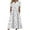 White, variant on CHGBMOK Dresses for Women Plus Size Casual Printed V Neck Short Sleeve Dress,Sizes S-5XL