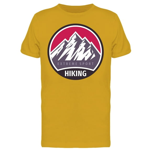 Mountains Hiking Extreme Sport T-Shirt Men -Image by Shutterstock, Male x-Large