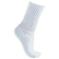thumbnail image 3 of Men's Wholesale King Size Cotton Crew Socks - Plus Size Athletic Socks For Men - 13-16 - White - 36 Pack, 3 of 4