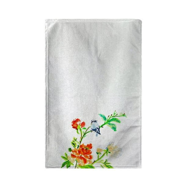 Betsy Drake Kt1103 Blue Bird Flowers Kitchen Towel Walmart Com Walmart Com