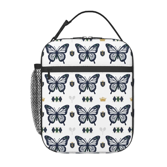 Butterfly Lunch Bag, Reusable Lunch Box Insulated For Keeping Food Cold, Suitable For Work, Office, And Picnic Travel