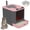 Pink, variant on PHANCIR Enclosed Cat Litter Box with Lid, Easy to Clean with Includes Scoop & 4 Charcoal Deodorizer Bags