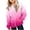 Hot Pink, variant on TQWQT Girls Zip Up Hoodie Gradient Print Long Sleeve Pullover Jacket Kids Oversized Sweatshirt Colorful Tie Dye Outerwear Fall Winter Casual Coat Youth Fashion Streetwear Hot Pink 11-12 Years