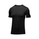 thumbnail image 4 of Camisas Elvqul Hombre Deportivas Gris Oscuro Elástica Manga Corta Economicas Liso Cuello Redondo, 4 of 5