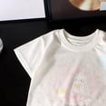 thumbnail image 4 of Gubotare Baby Tshirt Girl's Crop Top Graphic Tee Summer Round Neck Short Sleeve Pattern T Shirts (Pink,18-24 Months), 4 of 4