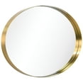 thumbnail image 5 of Empire Art Direct Ultra Brushed Gold Stainless Steel Frame Oval Wall Mirror, 24" x 36" x 2", Ready to Hang, 5 of 14