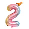thumbnail image 1 of de números 0-9, de números de cumpleaños de 32 pulgadas, suministros de decoración para fiestas, digitales de Mylar de aluminio, Dos Soledad Globo digital, 1 of 6