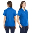 thumbnail image 2 of CORE365 Women's Fusion Chromasoft Pique Polo Shirt, 100% Polyester Casual Short Sleeve Tee (Campus-Gold, S), 2 of 6