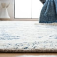 thumbnail image 5 of SAFAVIEH Kenya Lilly Diamond Wool Area Rug, Blue/Ivory, 8' x 10', 5 of 12