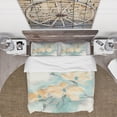thumbnail image 3 of Designart 'Teal Buds II' Traditional Duvet Cover Set, 3 of 4