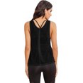 thumbnail image 2 of High-quality SweatyRocks Women's Sleeveless Scoop Neck Shirt Contract Mesh Racerback Tank Top, 2 of 5