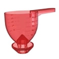 thumbnail image 2 of Cuchara medidora para botellas de agua, portátil, versátil, con embudo rojo, 2 of 9
