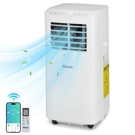 Ktaxon Smart WiFi Enabled 6000BTU (9000BTU ASHRAE) Portable Air Conditioner & Dehumidifier Function Remote W/ Window Kit
