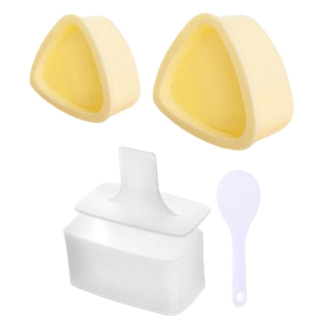 SharkTRUE 4pcs Onigiri Maker Mold Rice Mold Kit Non-Stick Spam Musubi Maker Press Rice Ball Mold DIY Tools Kit