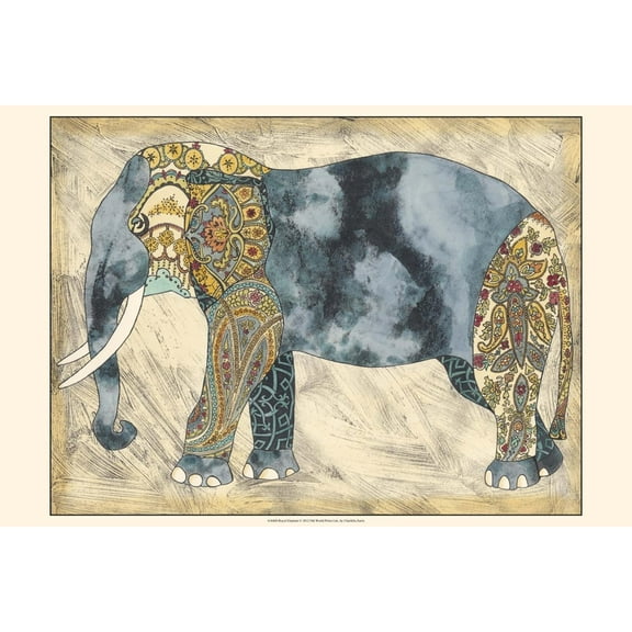 Art.com Royal Elephant Art Print by Chariklia Zarris, 18" x 12"