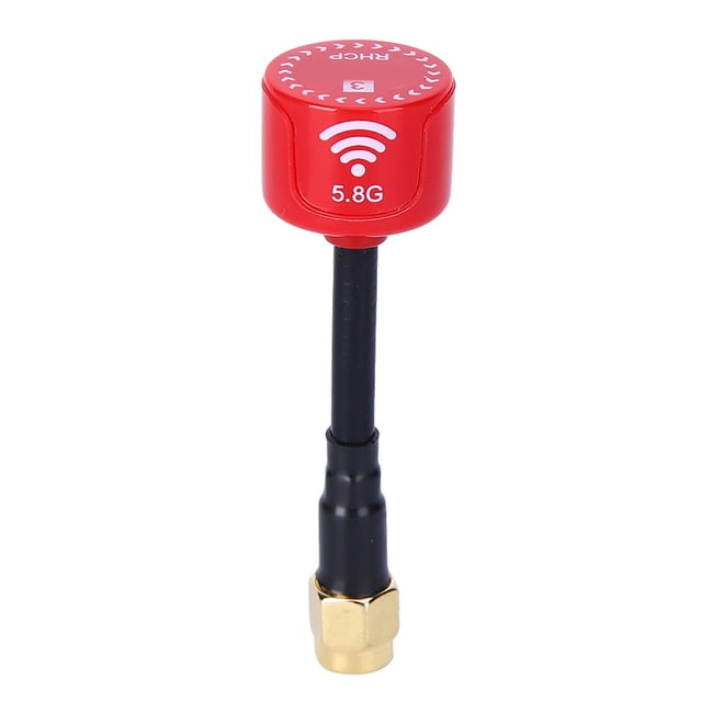 Antena RHCP de alta ganancia de 5,8 Ghz 3dBi para piezas de RC Drone de carreras FPV (RP-SMA)