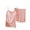Pink, variant on Diufon Womens Cami Pjs Sets Square Neck Sleeveless Tops Elastic Waist Shorts Sleepwear Sets