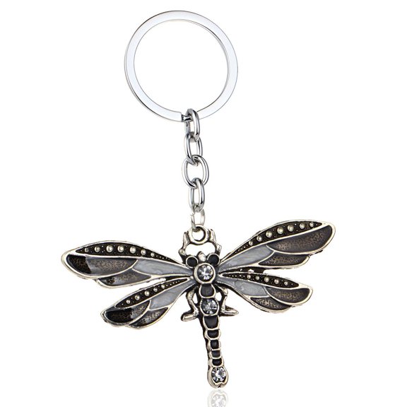 DESIGNICE 2026 New Purse Charms Stylish Decor Keychain Charms Dragonfly Motif Purse Charm Black for Handbags Purses Backpacks Bag Accessories