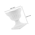 thumbnail image 2 of HOOWIFFY Plastic Urn Planter White Vintage Roman Column Flowerpot for Front Porch and Wedding, 2 of 8