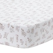 Lambs & Ivy Blue Patchwork Breathable Cotton Fitted Crib/Toddler Sheet